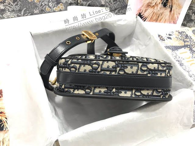 Dior女包 迪奧bobby藍色小號小豬包 Dior肩背斜挎包  dfk1706